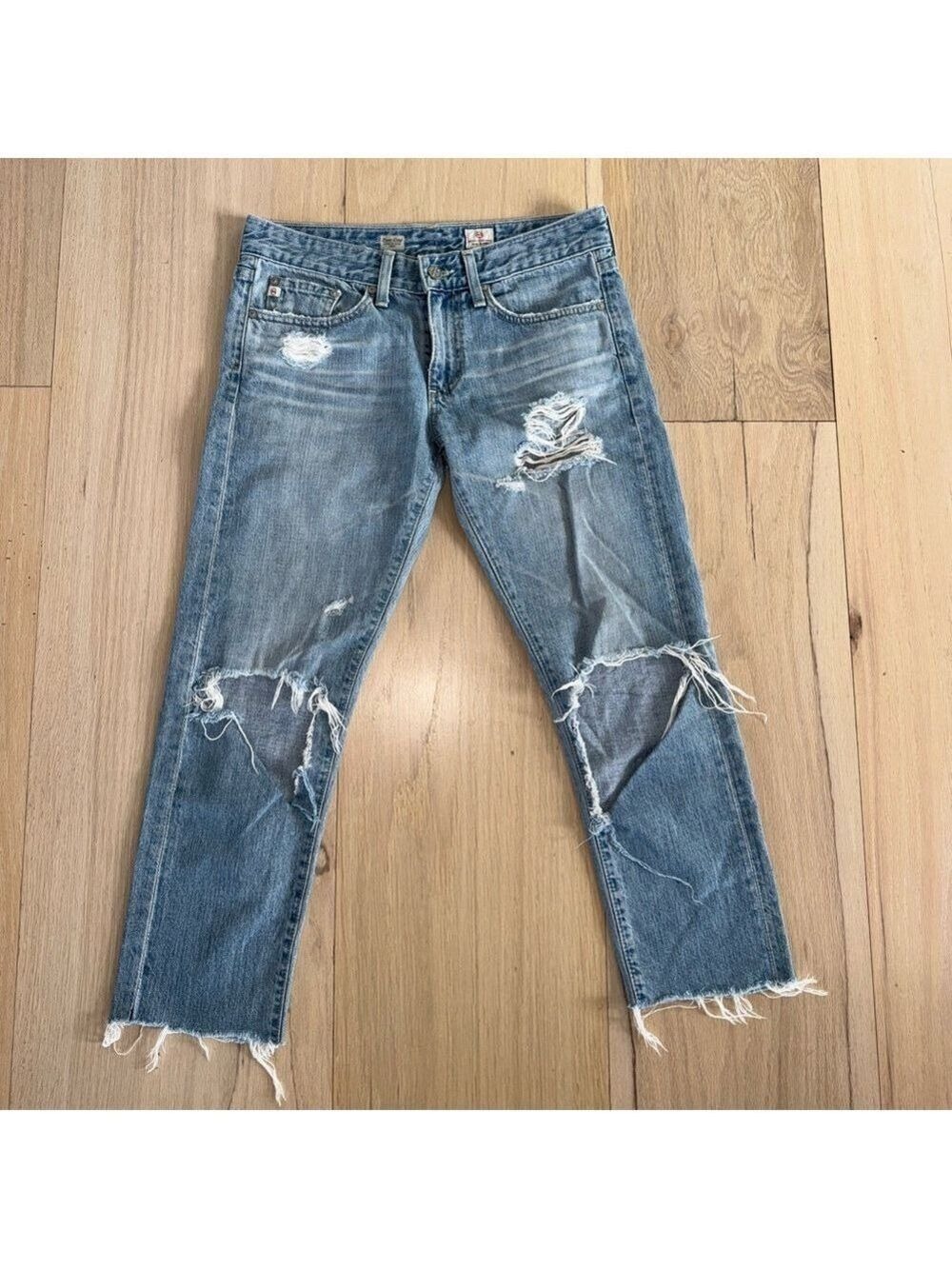Ag Adriano Goldschmied Piper Crop Slouchy Slim Crop Jeans Size 26R